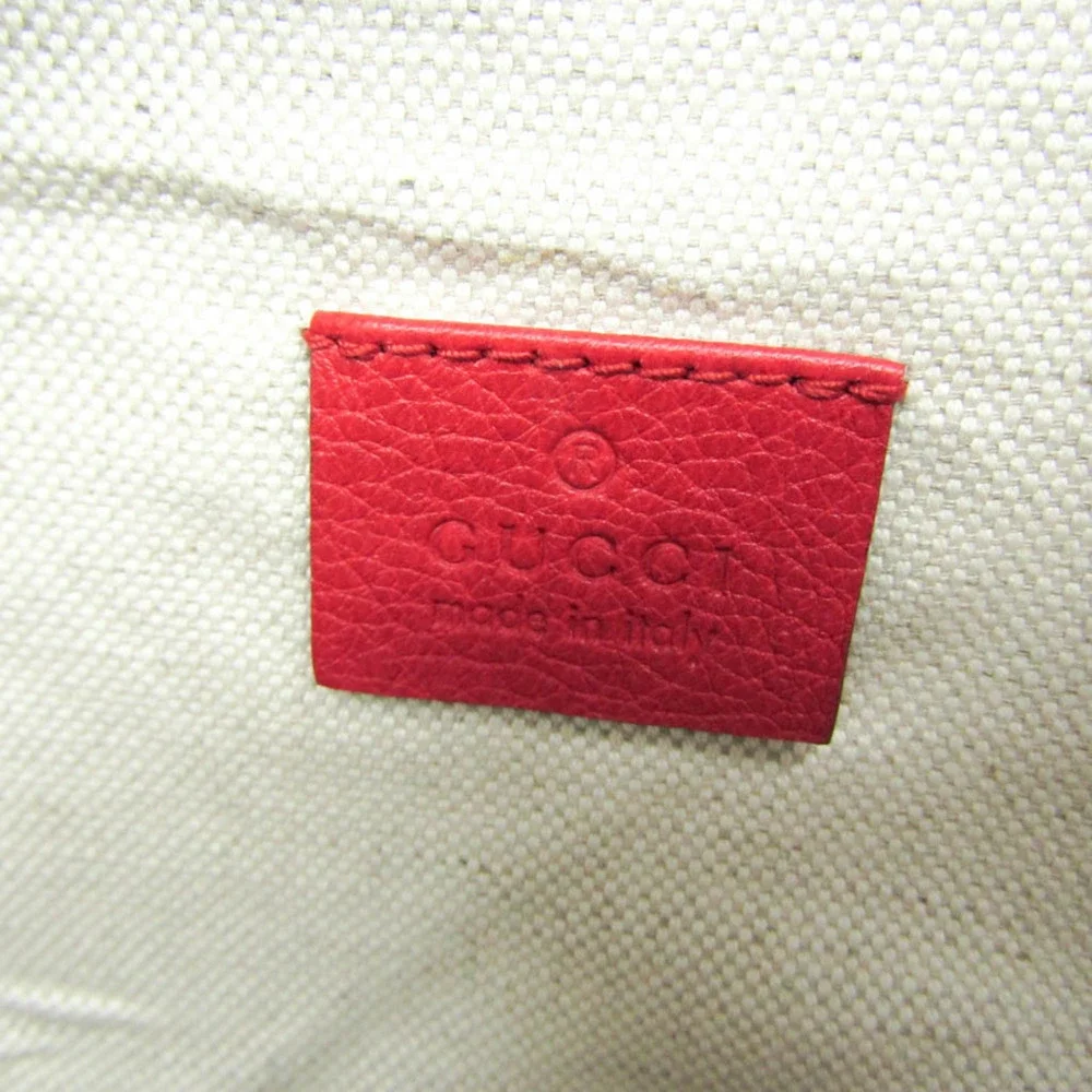 GUCCI Red Leather Fanny Pack - Picture 8 of 10